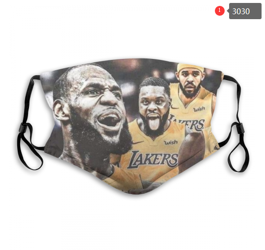 NBA Los Angeles Lakers #35 Dust mask with filter->nba dust mask->Sports Accessory